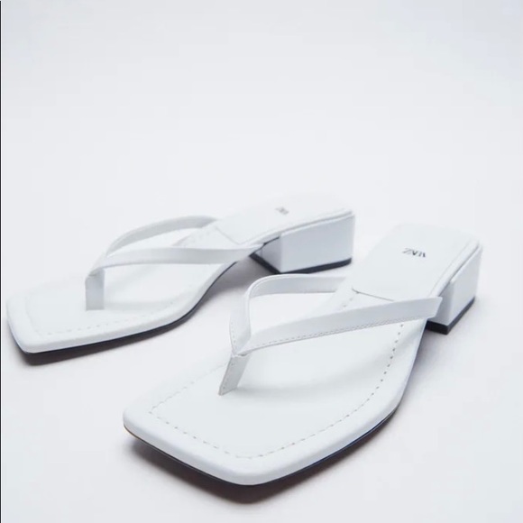 Zara Square Toe Heeled Sandals